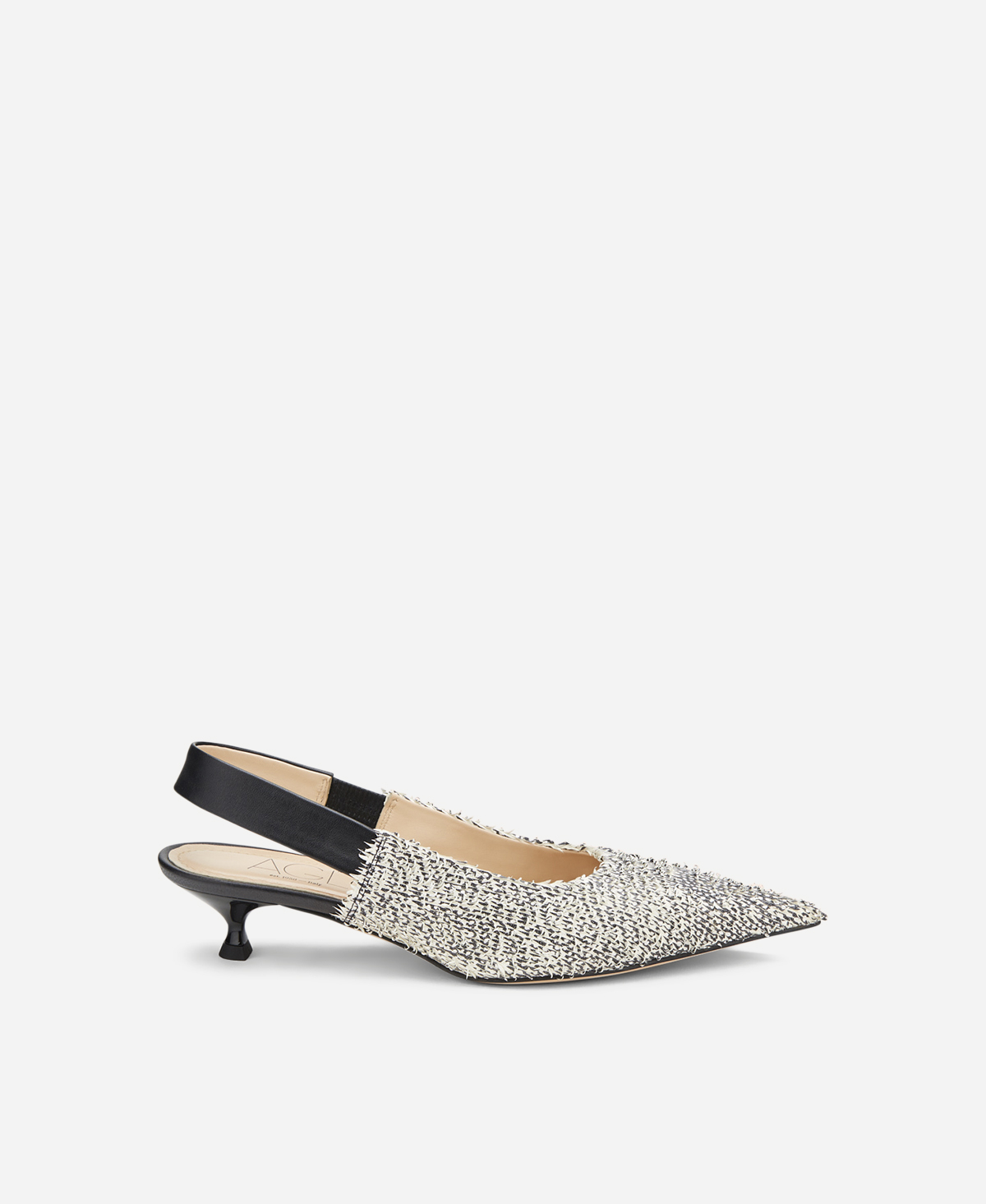 Leather sling-back Grey Lenor Sling | AGL