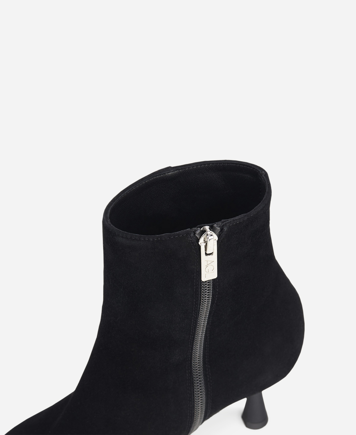 ショートブーツ・ブーティ ELODIE BOOTIES Velour bootie Black IDE BOOTIE | AGL Shoes