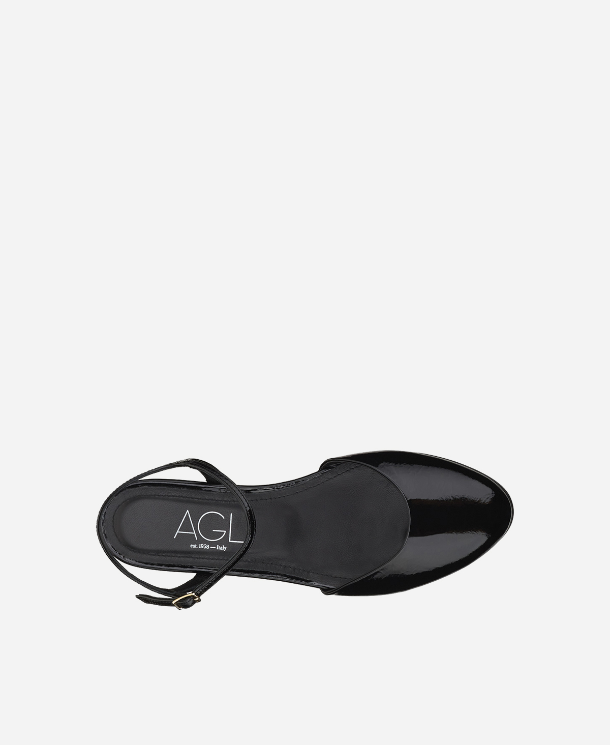 Ballerina aus Lackleder Schwarz Milly Sling B | AGL