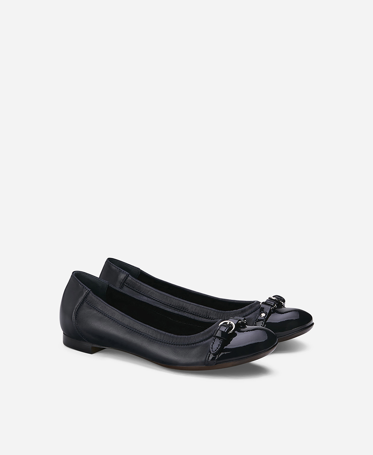 Cap toe ballet flat Blue Monika | AGL Shoes