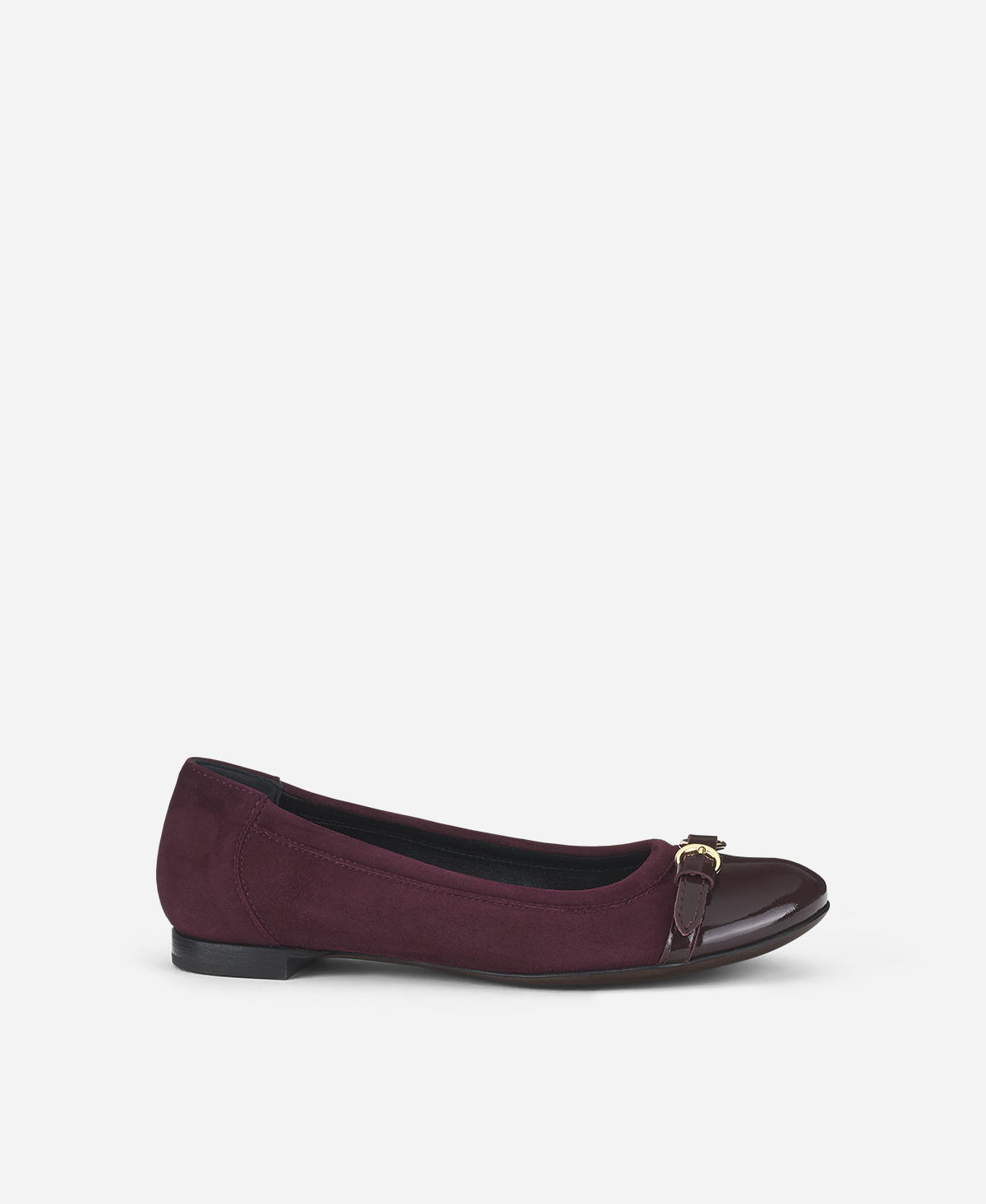 Cap toe ballet flat Bordeaux Monika | AGL Shoes