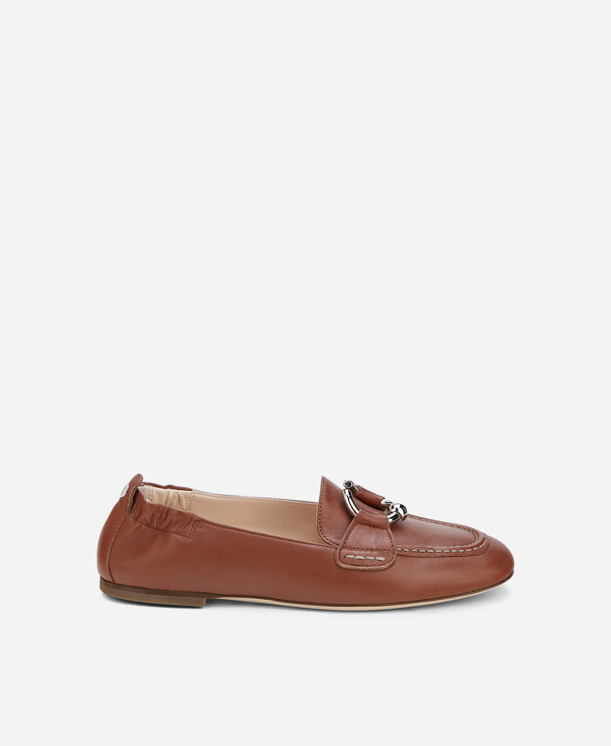 Moccasin with piercing Cognac Sheryl Moc | AGL Shoes