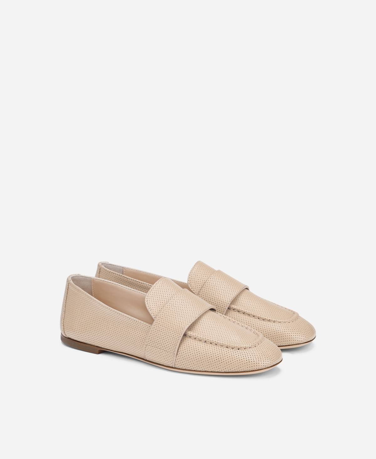 Perforated moccasin Beige Mara Spring | AGL