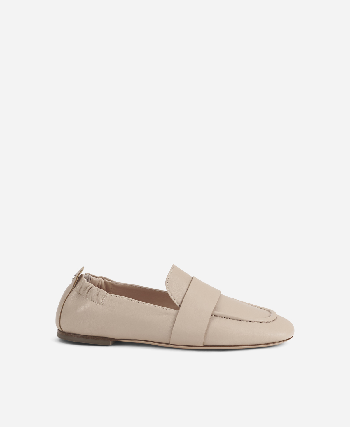 Leather moccasin Nude Cristiana | AGL Shoes