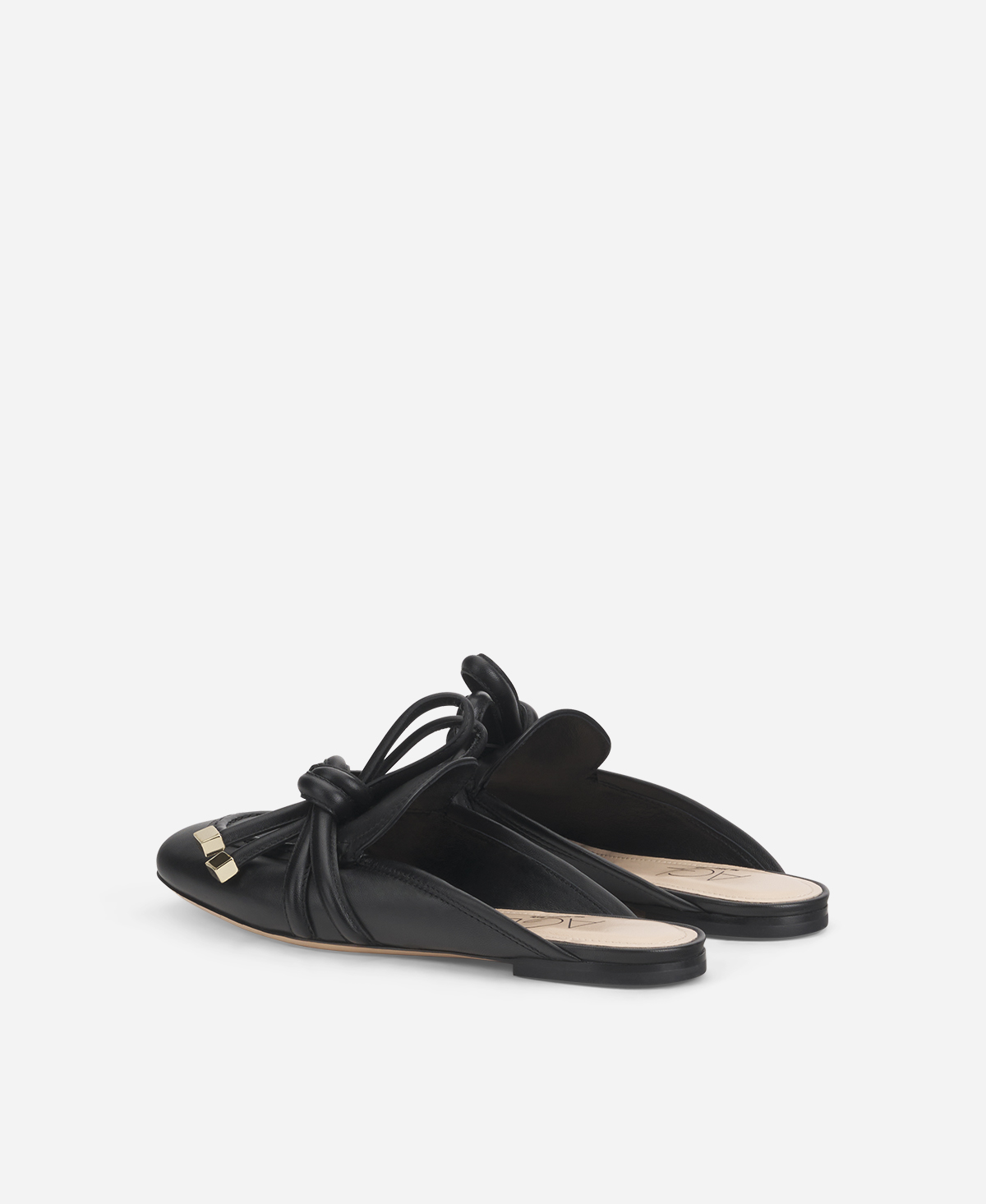 【maisonspecial】 2way ribbon mule leopard Sabot with bow Black Ribbon Mule | AGL Shoes