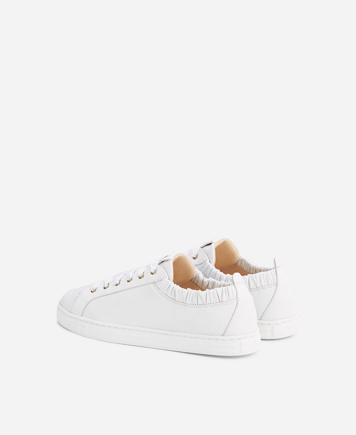 フラットシューズ SUICOKE Woman Flat shoes White OGINJ03 CHL Breathable Low Top White skateboarding shoes with Elastic