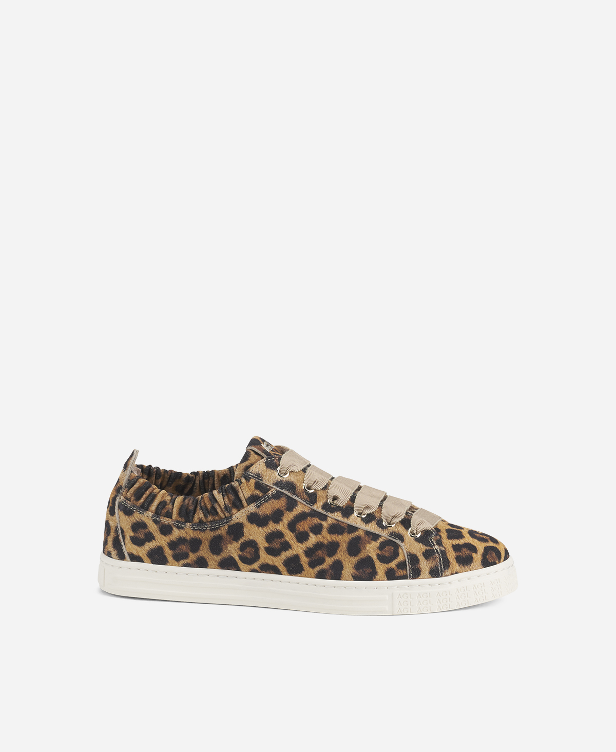 Animalier leather sneaker Leopard classic Suzie | AGL Shoes