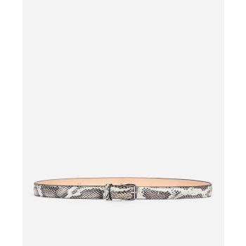 Python print leather belt Snake print fog Asia | AGL Shoes