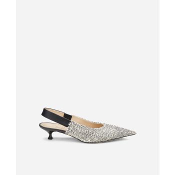 Leather sling-back Grey Lenor Sling | AGL