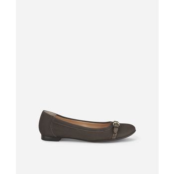 【ブレンテッラ】CAP TOE BALLERINA　37　(23.5㎝相当） Cap toe ballet flat Brown Monika | AGL Shoes