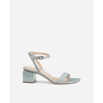 Sandal with cube heel Light blue Angie | AGL Shoes