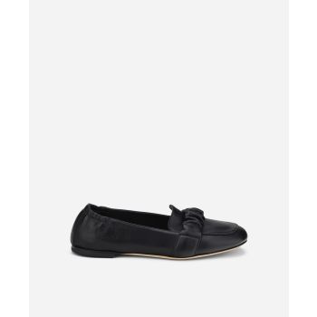 Moccasin with rouche Black Marla | AGL
