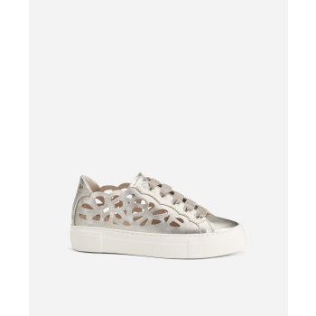 靴 GADID ANONIEM GANZ 25cm Cut-out sneaker Platinum Mandi | AGL Shoes