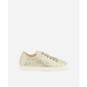 Sneaker aus recyceltem Leder Silber Gaia Upcycle | AGL