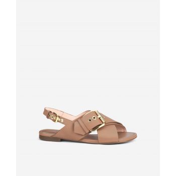Criss cross sandal Cognac Summer Criss Cross | AGL Shoes