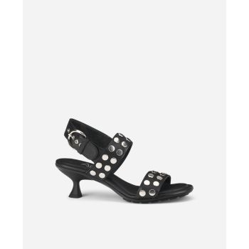 Casual sandals with studs Black Marilyn Sandal Studs | AGL Shoes