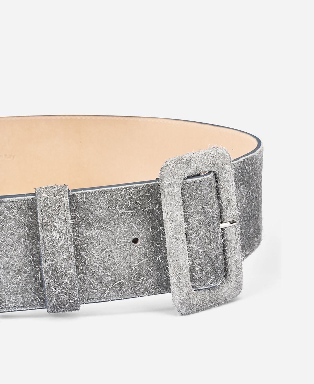 Belt in velour Grey Virginia | AGL Shoes Belt in velour Grey Virginia | AGL Shoes