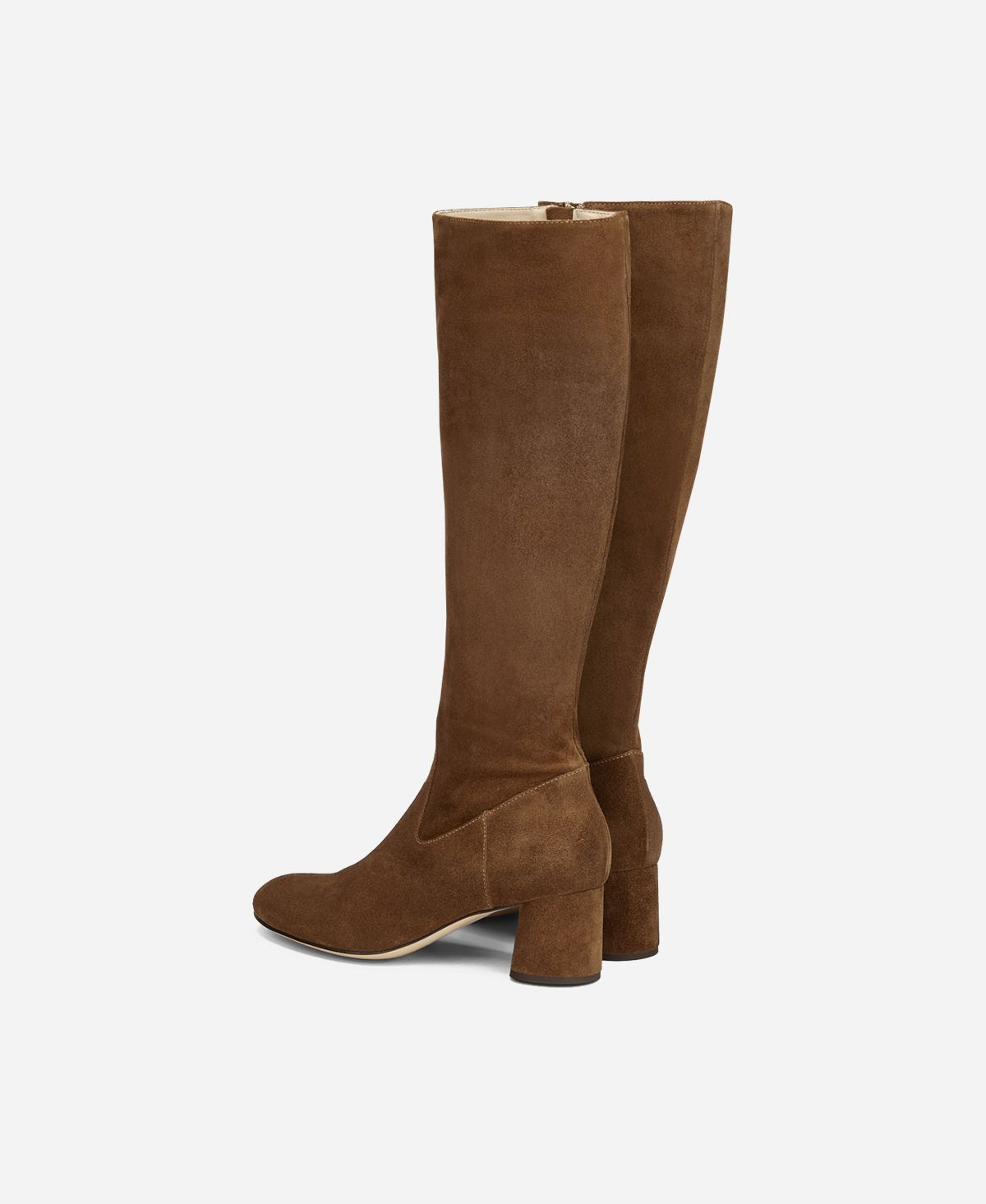Velour boot Cognac LORETTE | AGL Shoes