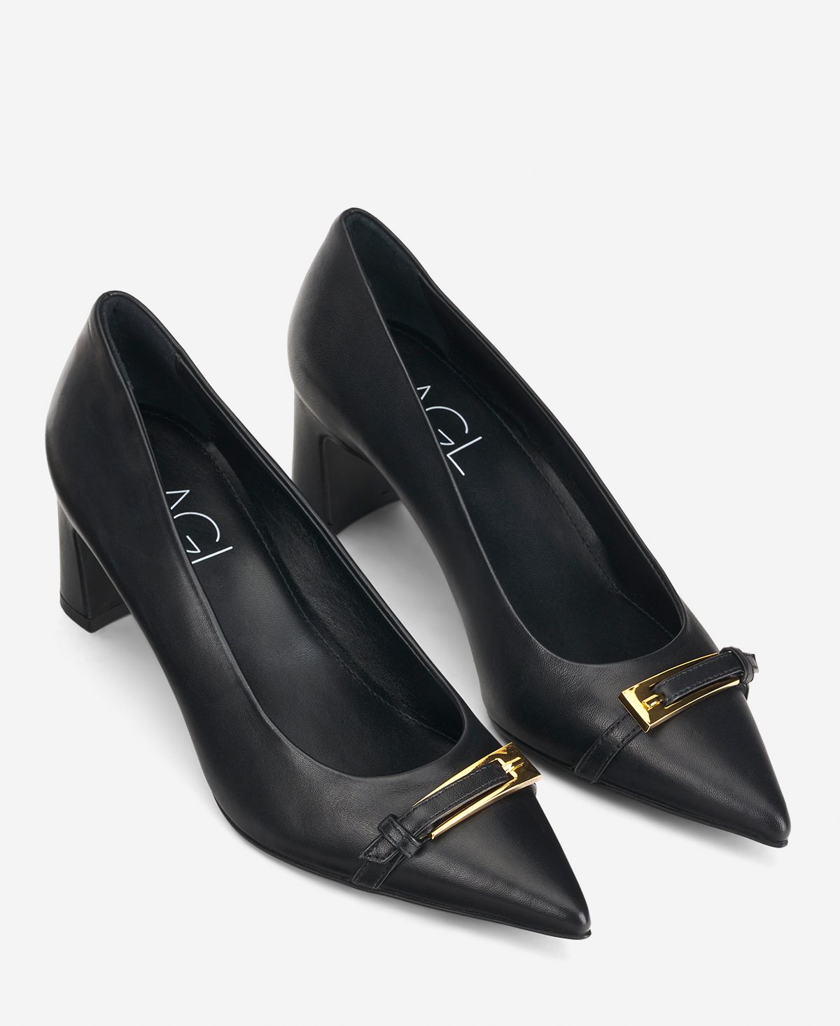 Cap toe pump Black Didi | AGL Shoes