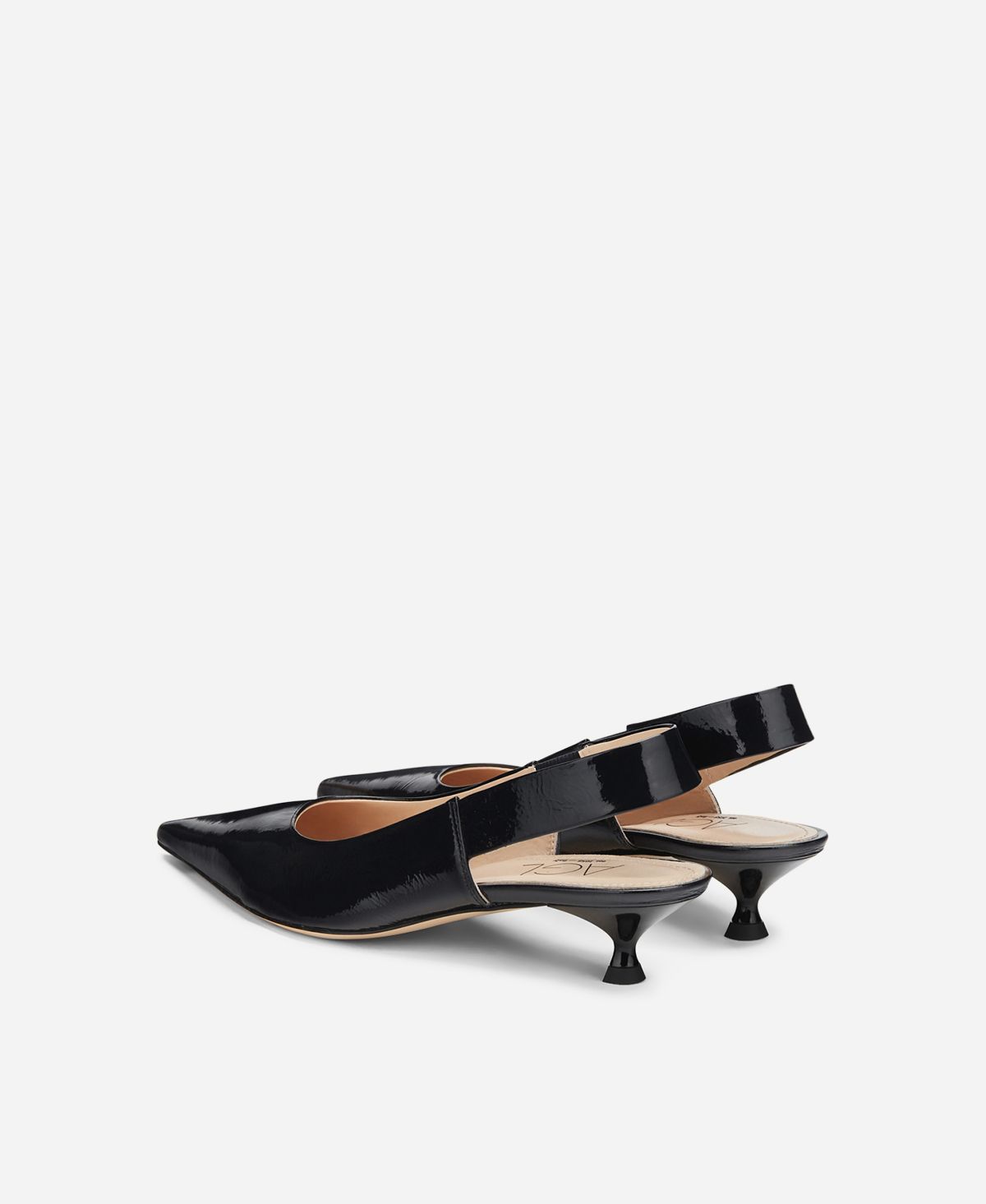 Summer Cap Toe Sling Back Heel - Black Pat – Jack Rogers USA