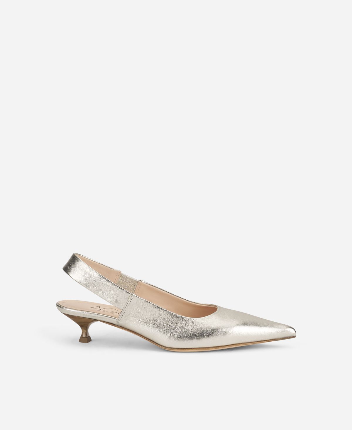 Metallic sling-back Platinum Lenor Sling | AGL Shoes