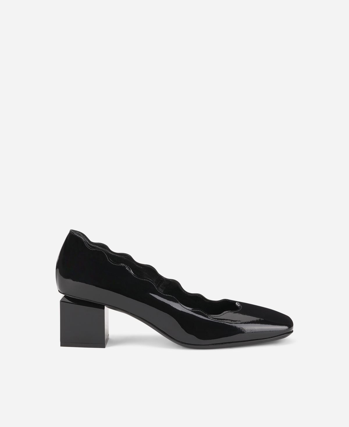 Scarpe Da Ballo Rummos Elite Paris 035 Donna - Tacco 7 Cm, Vernice Nera, Made In Portugal
