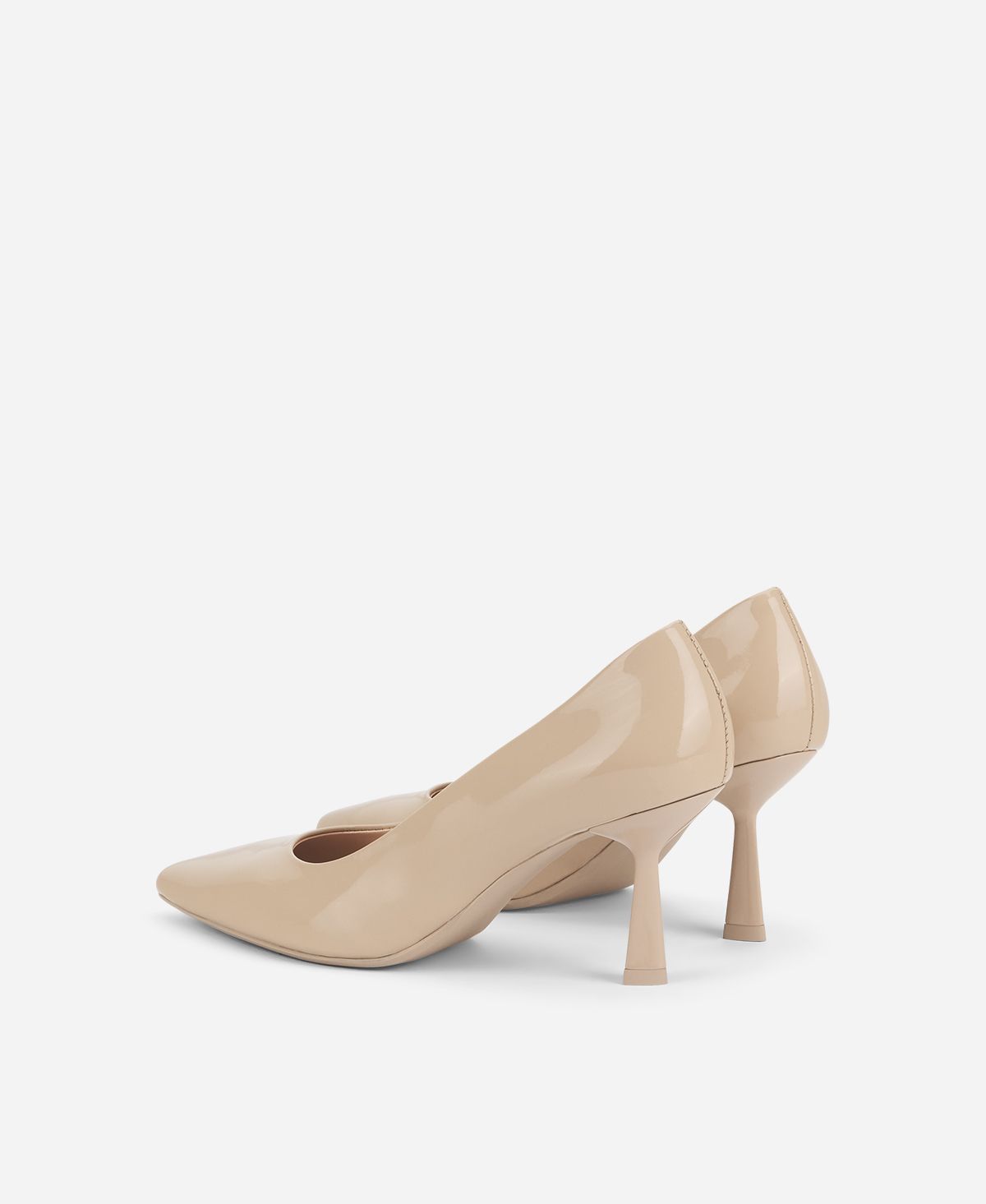 Patent court shoe Beige Alla Pump | AGL Shoes