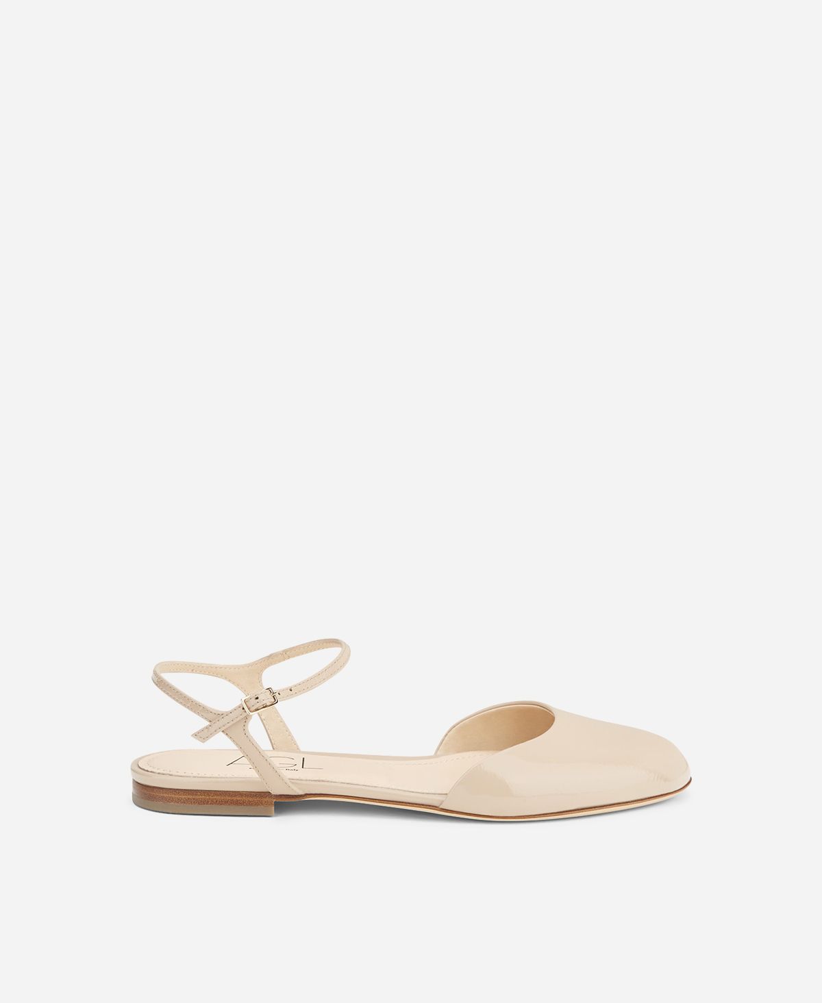 Patent ballet flat Beige Milly Sling B | AGL
