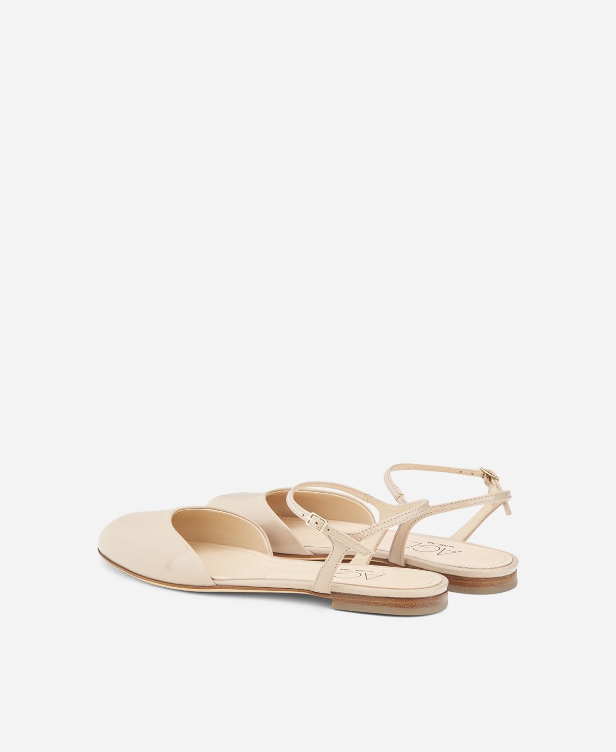 Ballerina aus Lackleder Beige Milly Sling B | AGL 