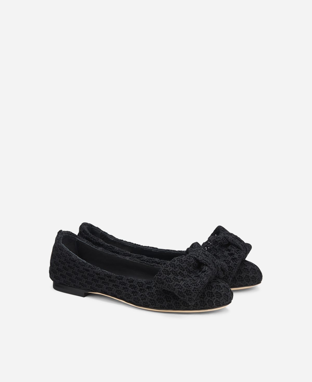 Ballerina mit breiter Schleife Schwarz Milly Ribbon | AGL 