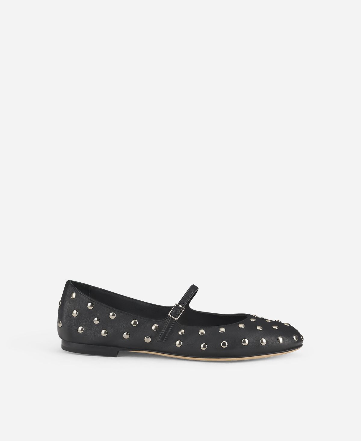 Ballet flat with strap Black Milly Strap | AGL Shoes