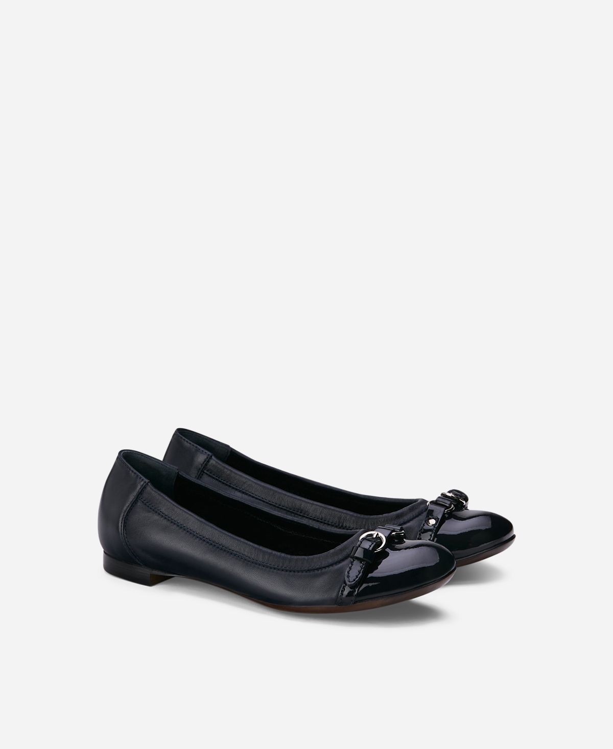 Cap toe ballet flat Midnight Monika | AGL Shoes