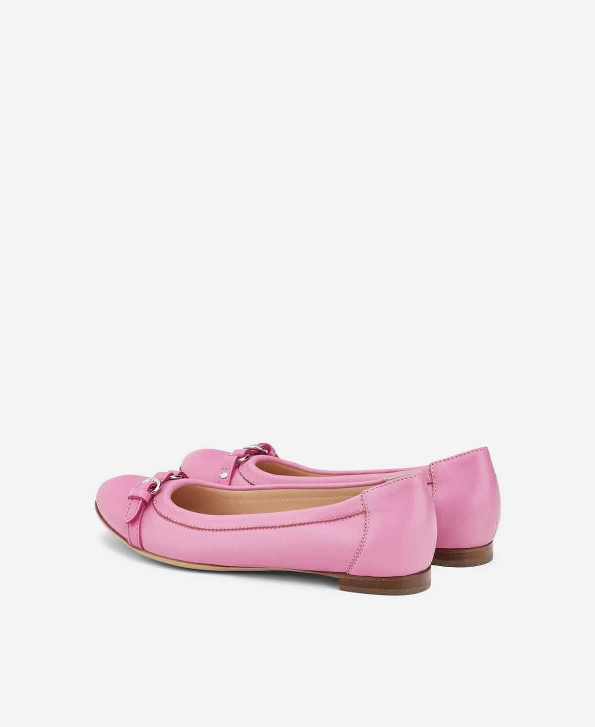 Cap-toe ballet flat Pink Monika | AGL Shoes