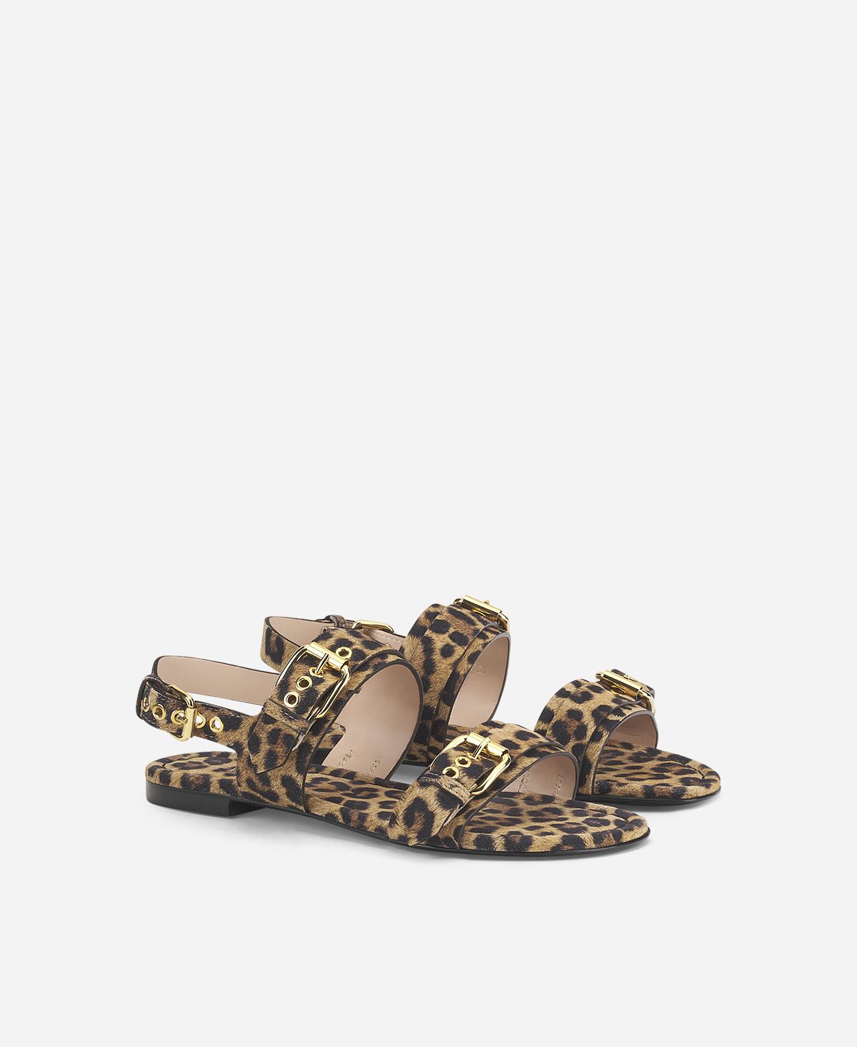 Sandal with buckles Leopard classic Summer Multi Buckles