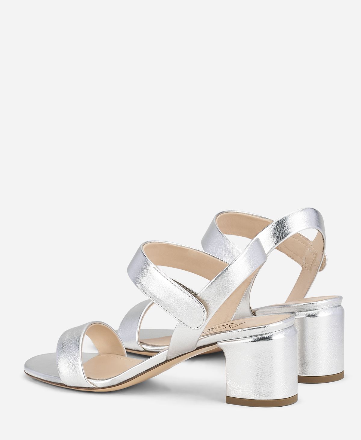 Sandal with mid-heel Silver GALA | AGL Shoes