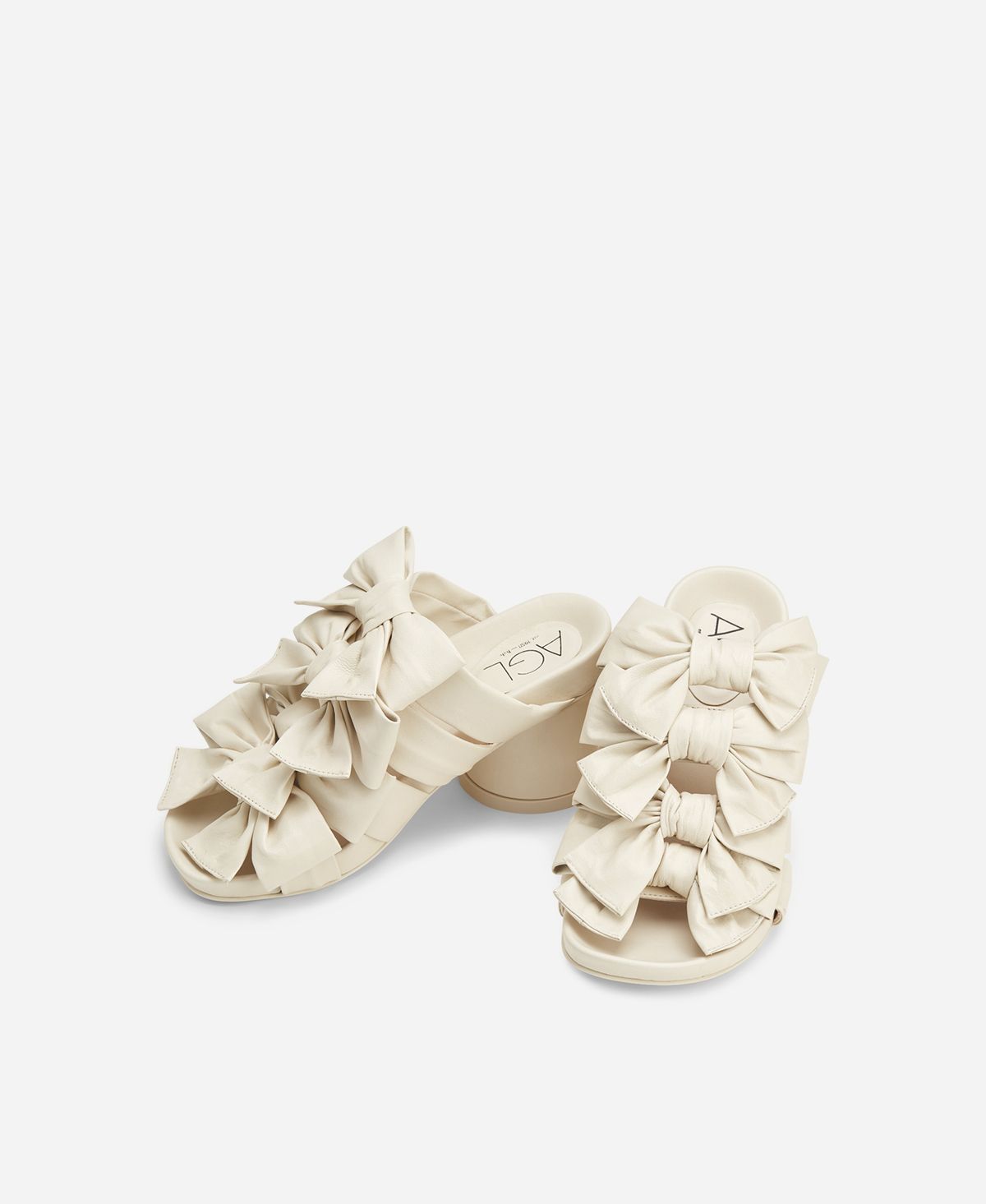 Mule with bows Cream Jane H Bows | AGL