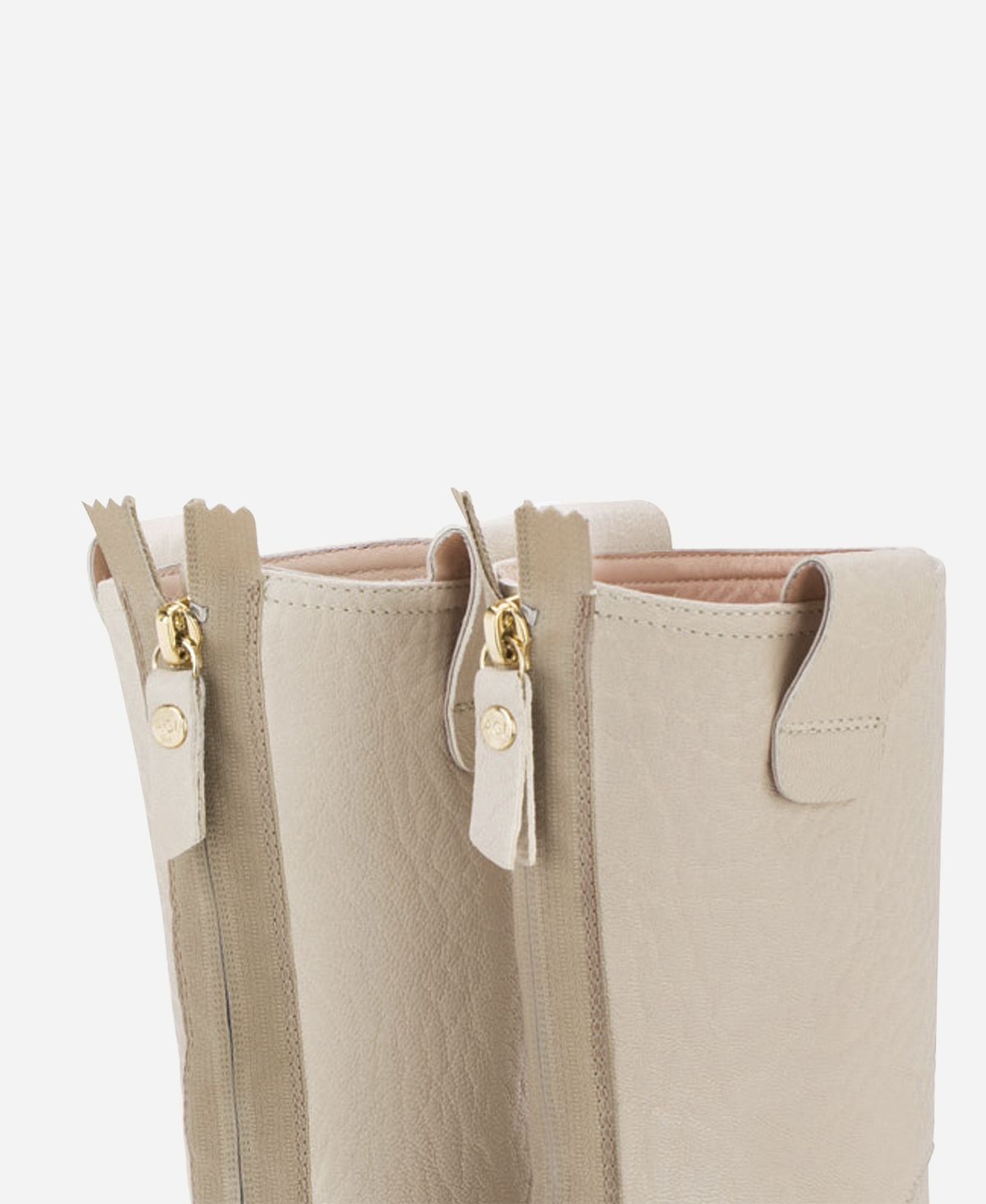 Leather boot Cream Milagros | AGL Shoes