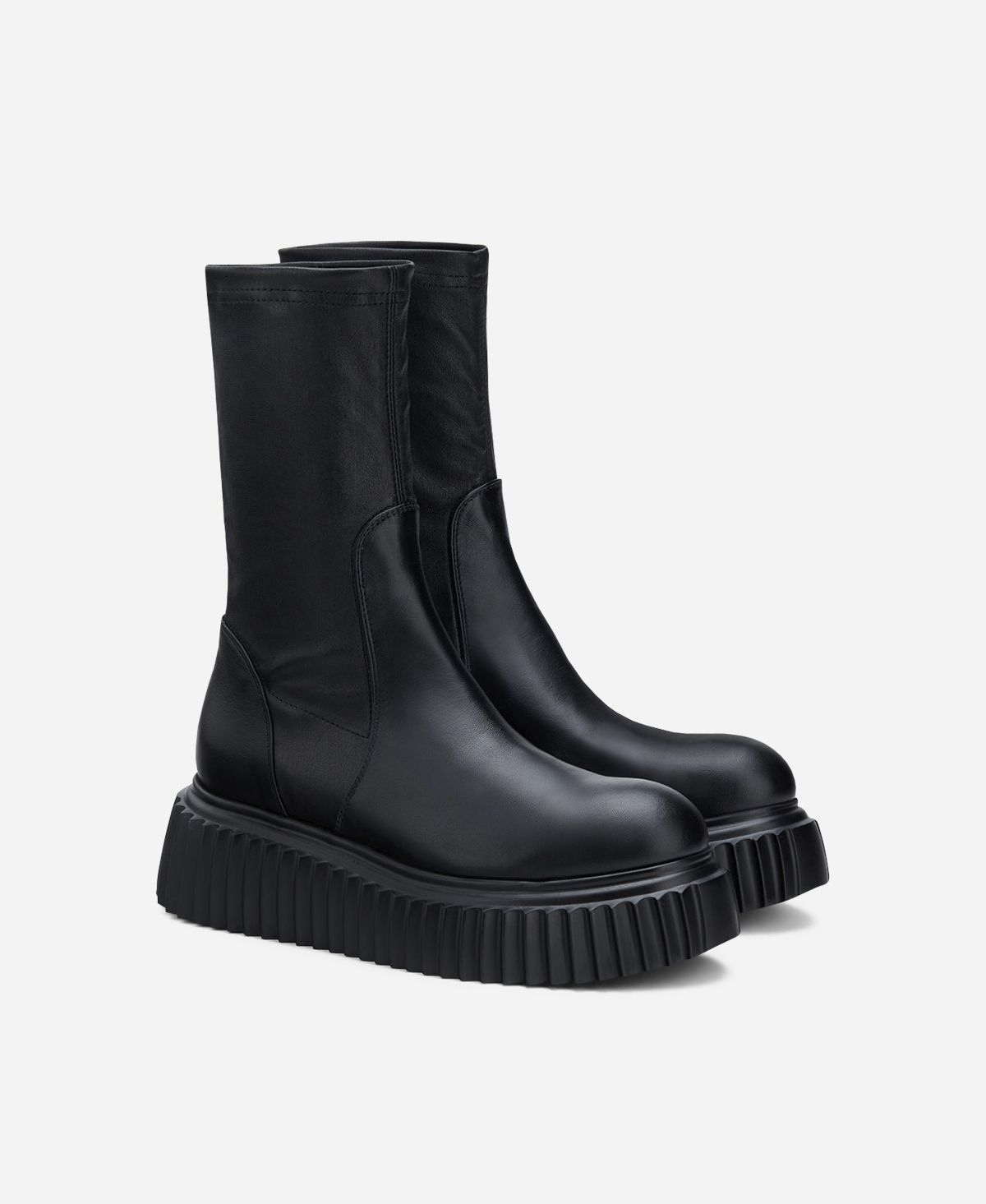 Nappa ankle boot Black Milagros Stretch | AGL Shoes