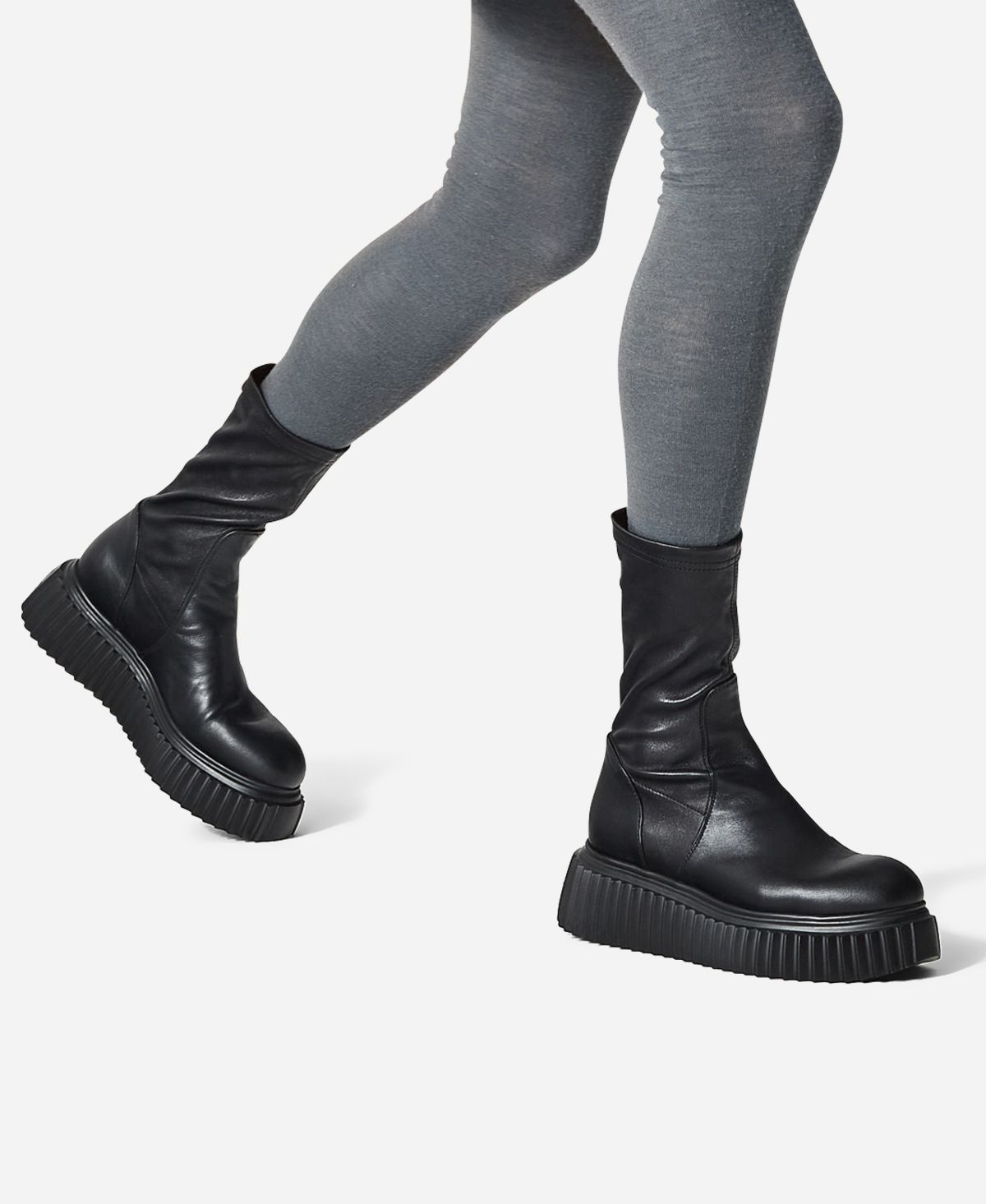 Nappa ankle boot Black Milagros Stretch | AGL Shoes