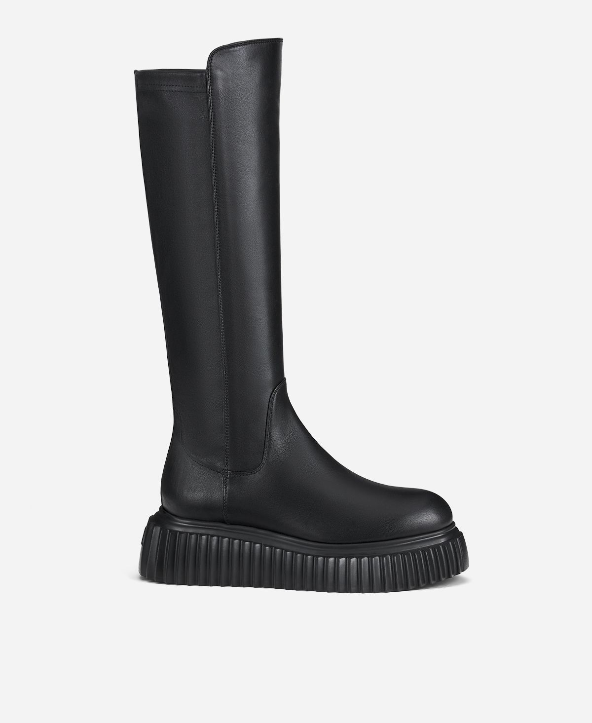 Stretch nappa boot Black Gloria | AGL Shoes