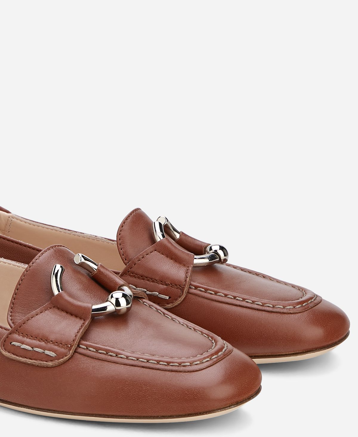 Moccasin with piercing Cognac Sheryl Moc | AGL Shoes