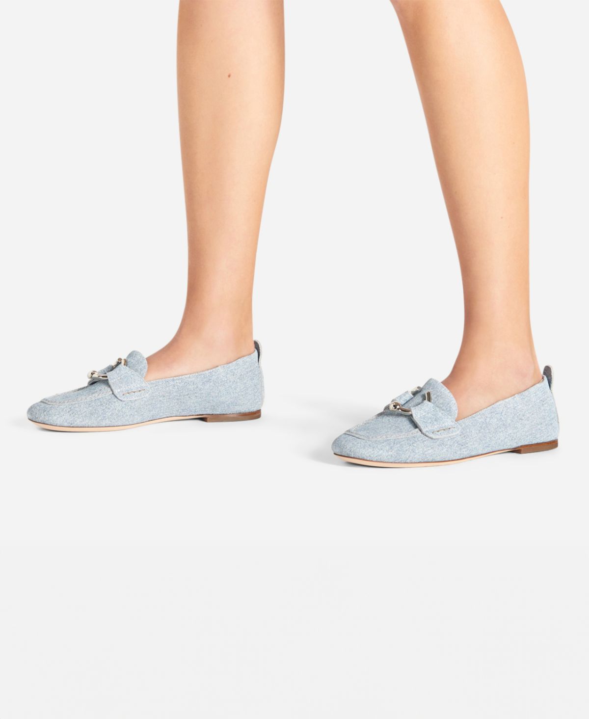 Leather moccasin Denim Sheryl Moc | AGL