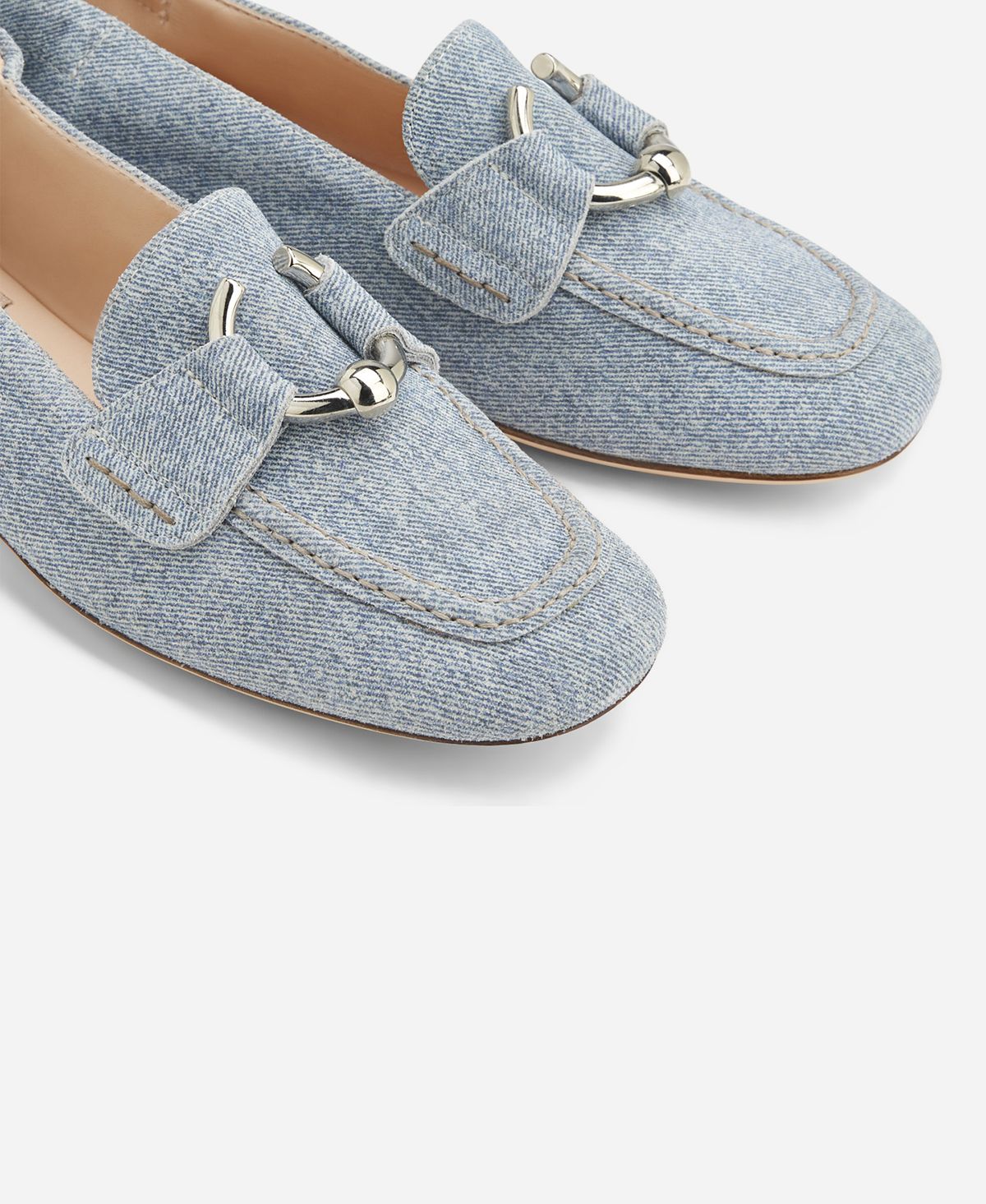 Leather moccasin Denim Sheryl Moc | AGL