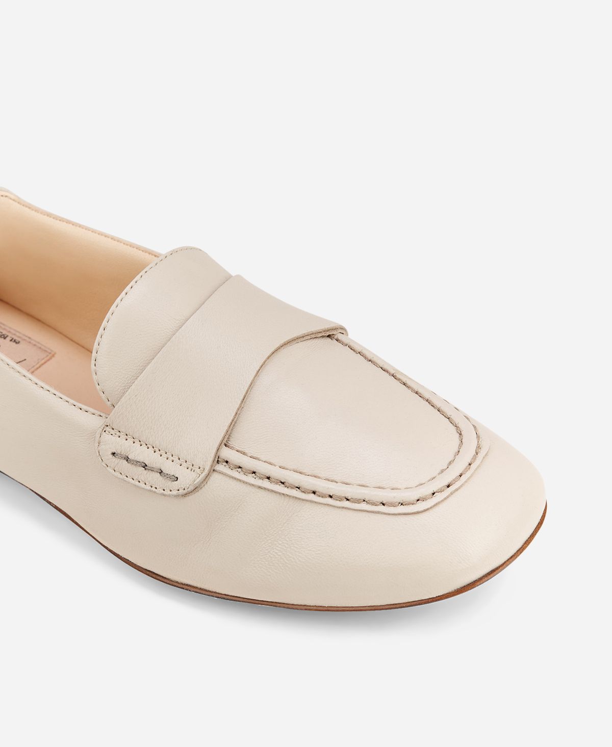 Mokassins aus Leder Creme MARA PURE | AGL 