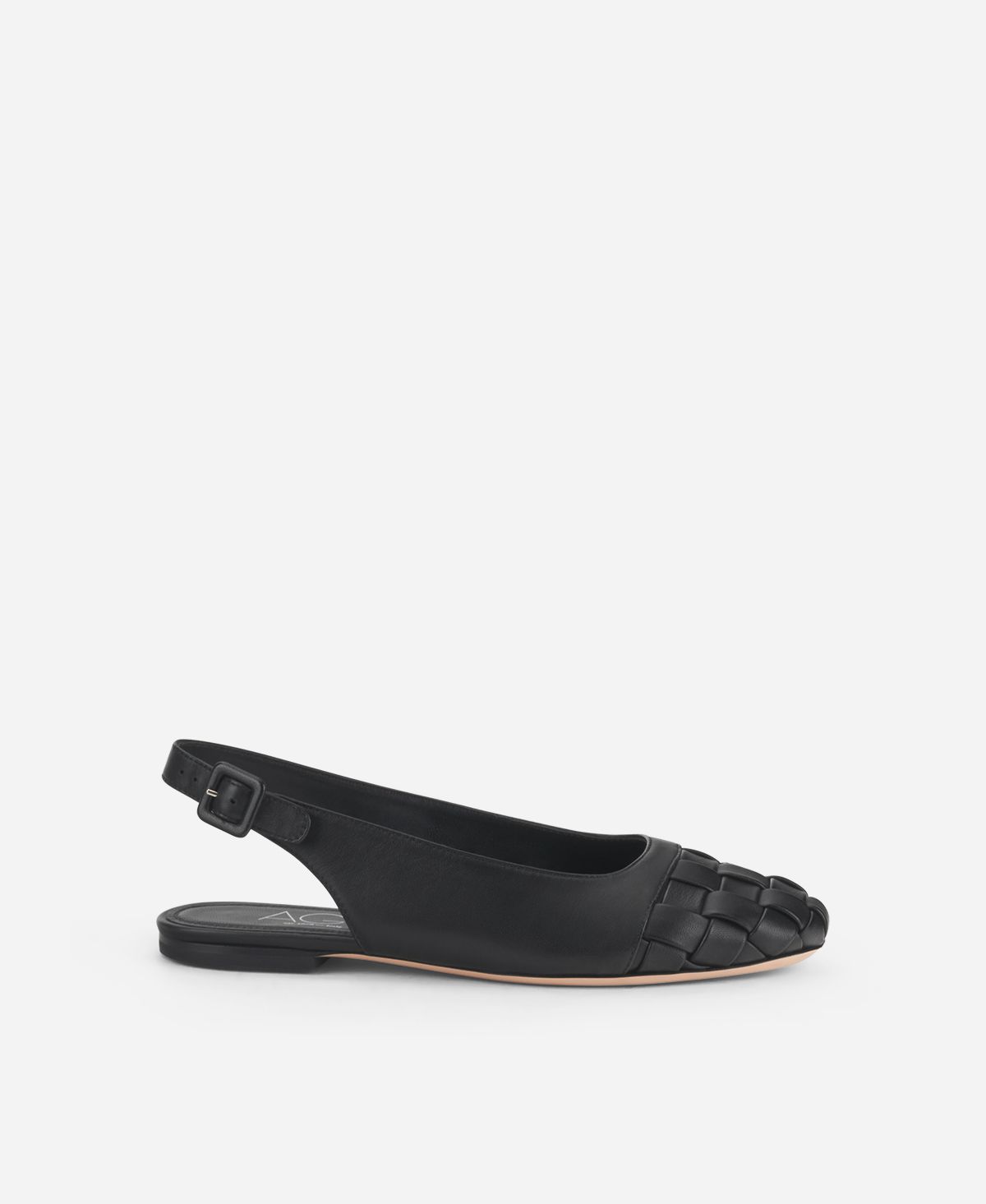 Sling-back ballet flat Black Mara Sling Wave | AGL Shoes