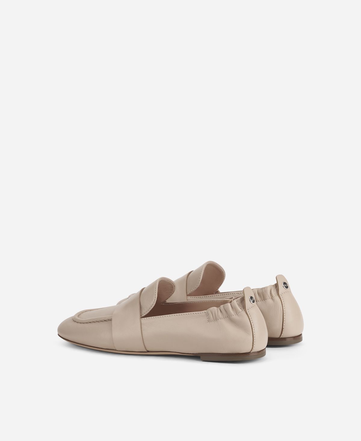 Leather moccasin Nude Cristiana | AGL Shoes