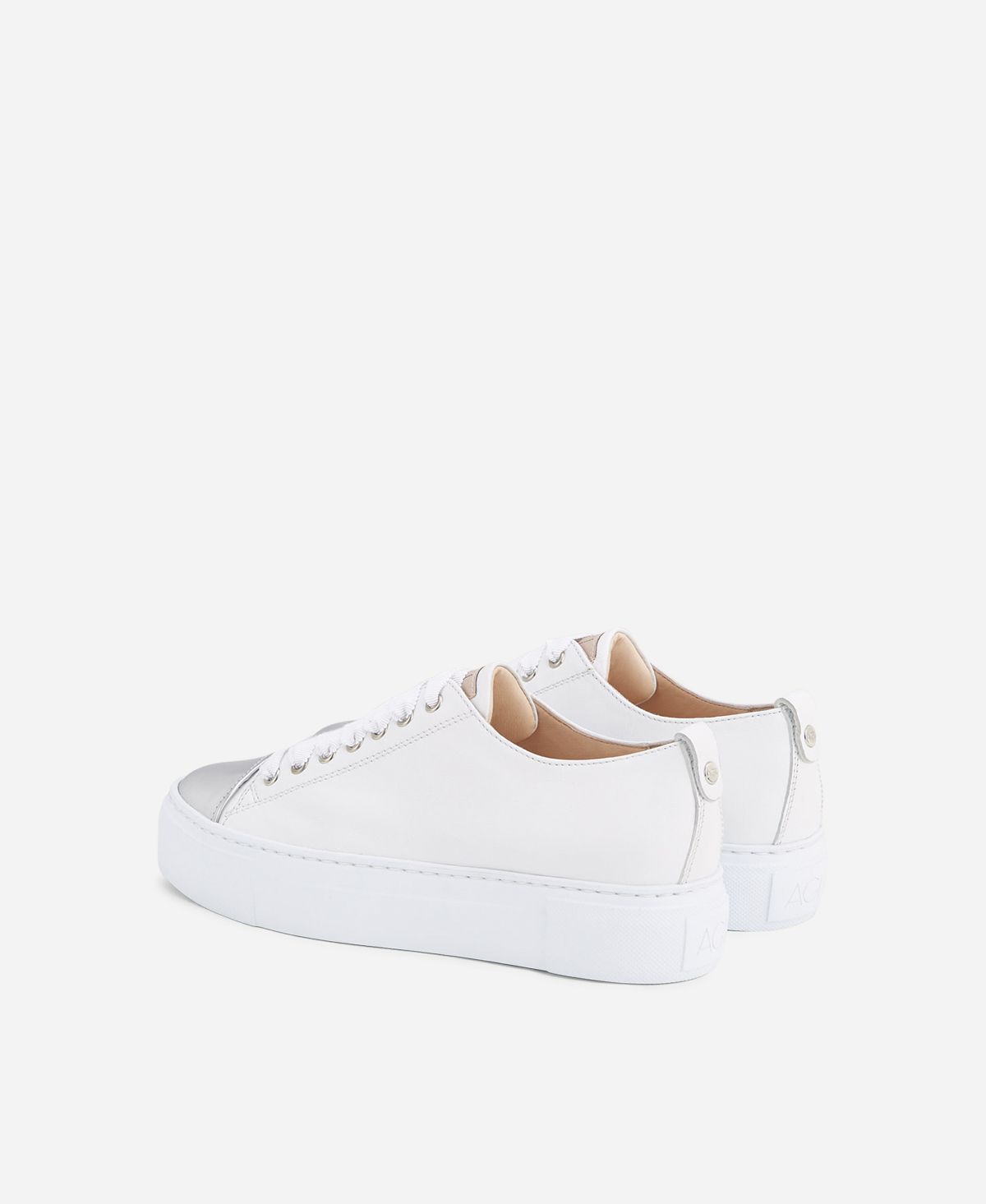 Cap-toe sneaker White Mollie | AGL Shoes