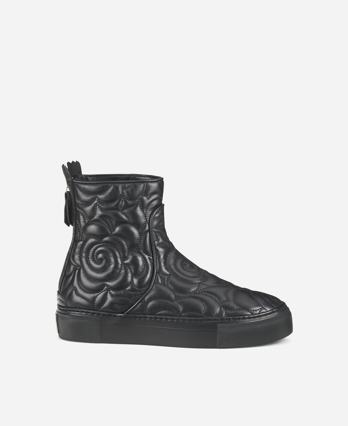 Ankle boot with floral motif Black Meghan Embroidery | AGL Shoes