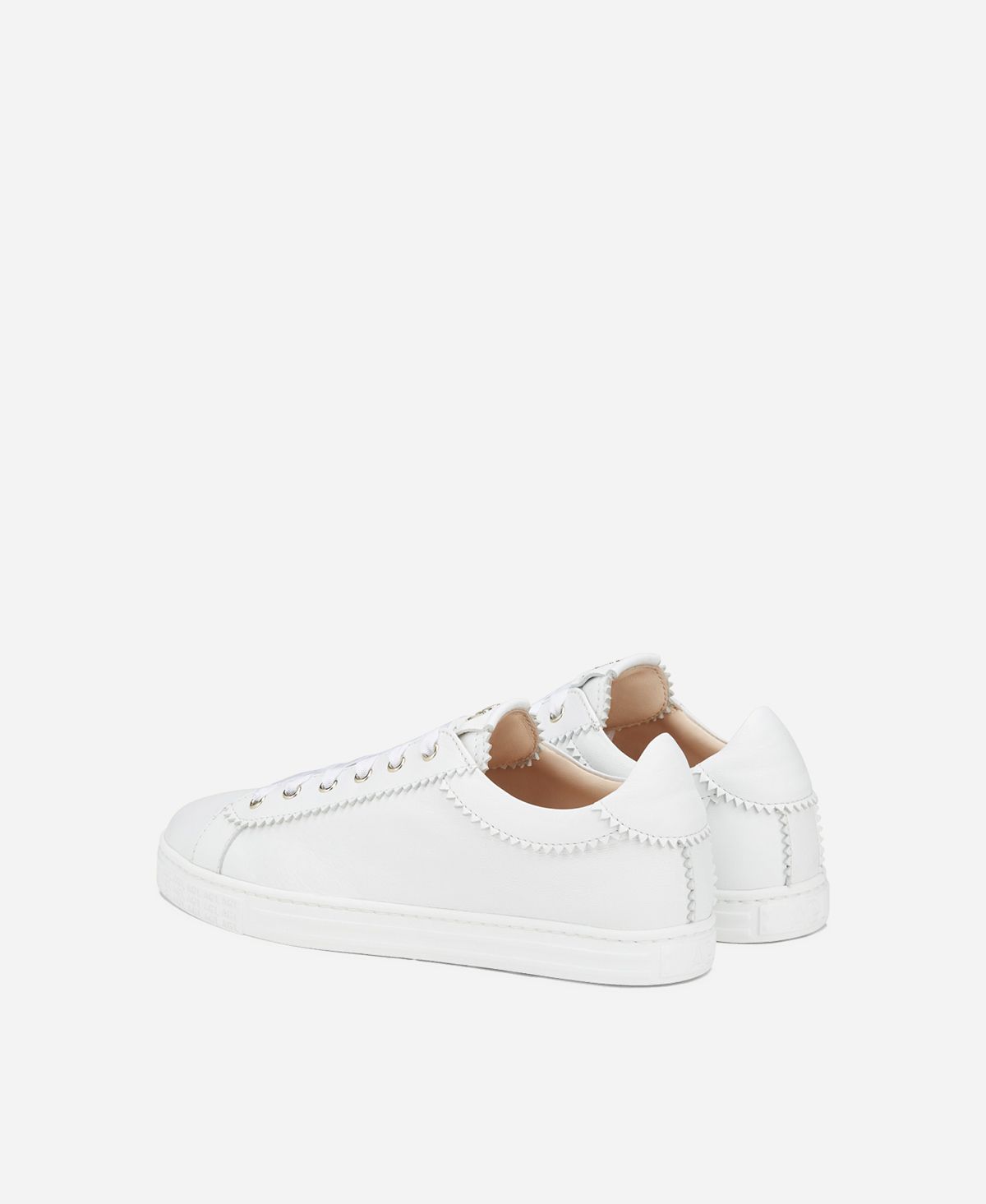 ★ ★ Alba Leather Sneakers White T52E0ARS300WT Ari White Leather Sneaker – Trace Footwear