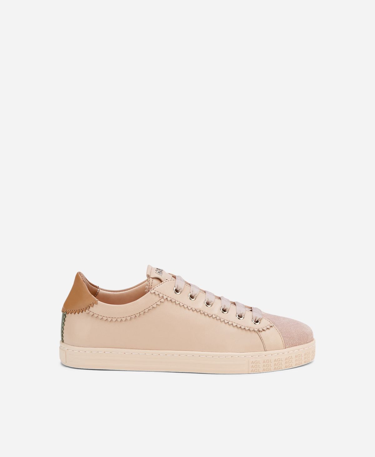 ♥AYA♥.*・゜.゜♥♥♥♥♥♥♥♥♥ Leather sneaker Beige SADE | AGL Shoes